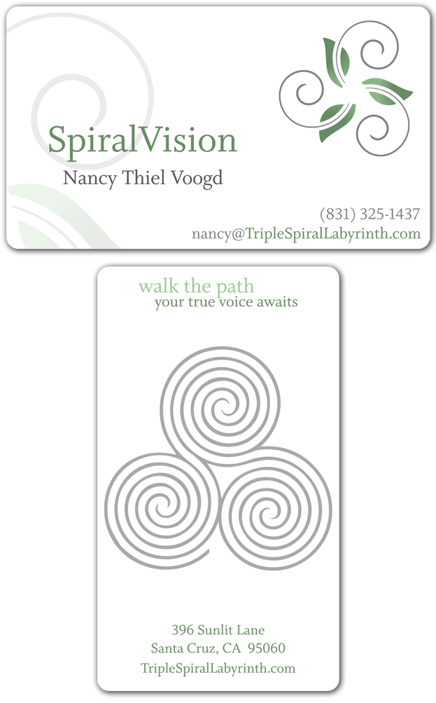 Spiral Vision Business Card Design